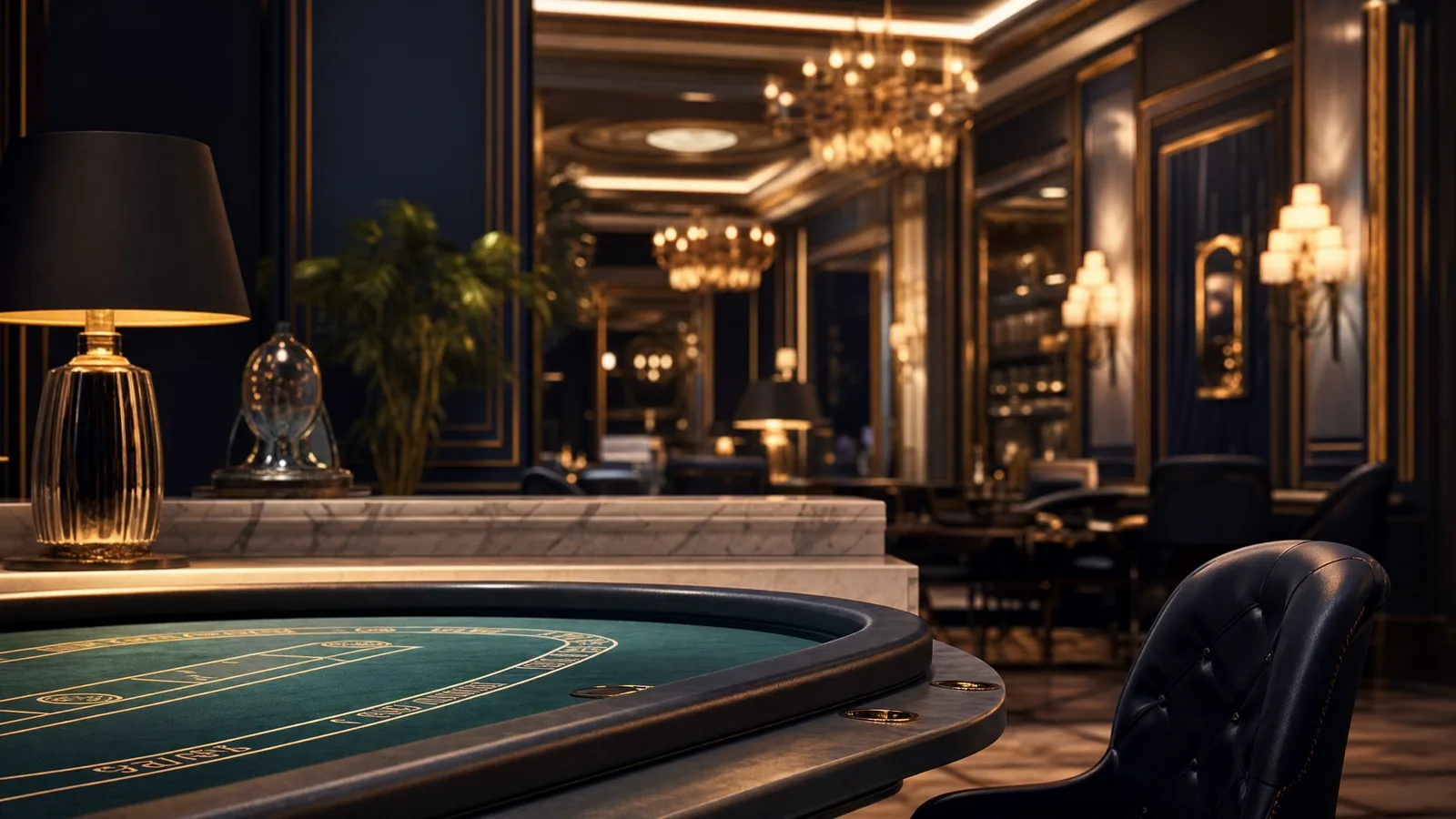 Monte Carlo inspired social casino lounge with no branded gambling imagery